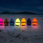 alligatro handboard linha oceanica tira preta noite neon