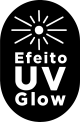 selo efeito uv glow